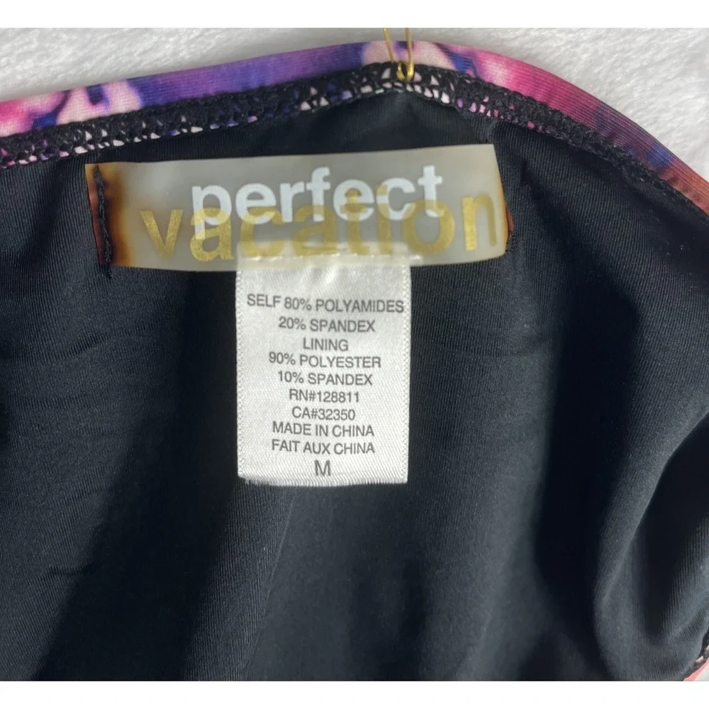Perfect Vacation Women's Bikini Bottom Multicolor Tie-dye Size Medium NEW